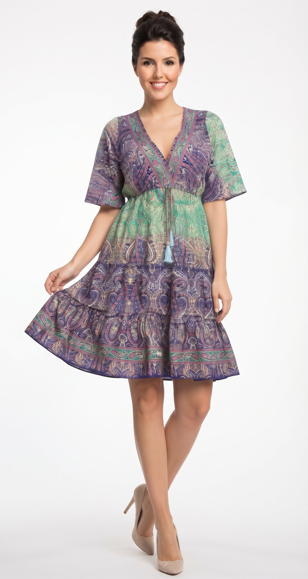 VESTIDO BOHEMIO CHIC "BELLE RIVIERA"
