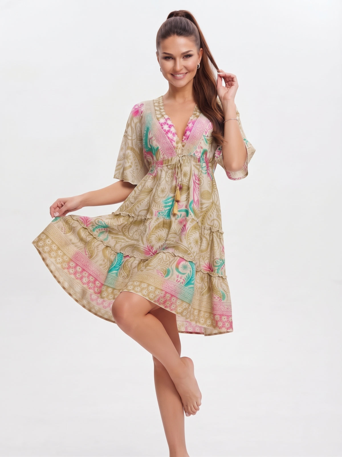 VESTIDO BOHEMIO "ENCANTO DE BALI"