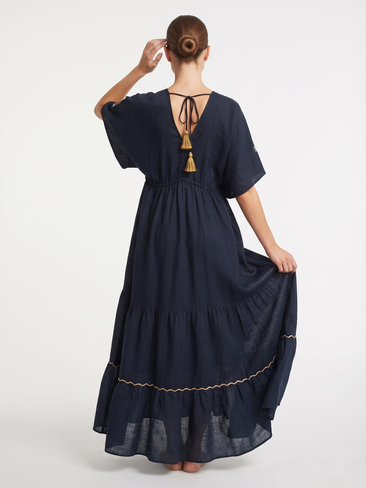 VESTIDO BOHEMIO "LIBERTAD DORADA"