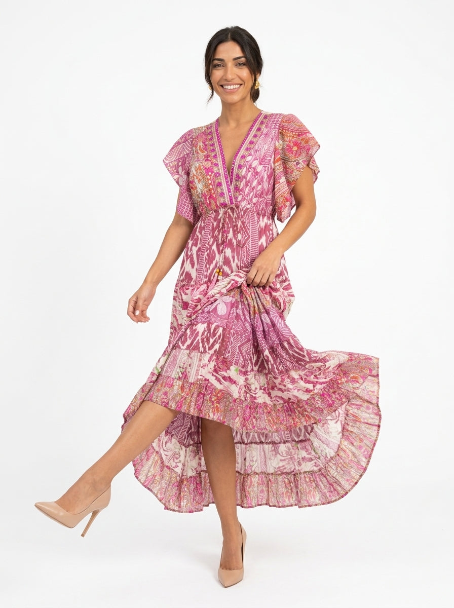 VESTIDO BOHEMIO "SUSPIRO DE TOSCANA"