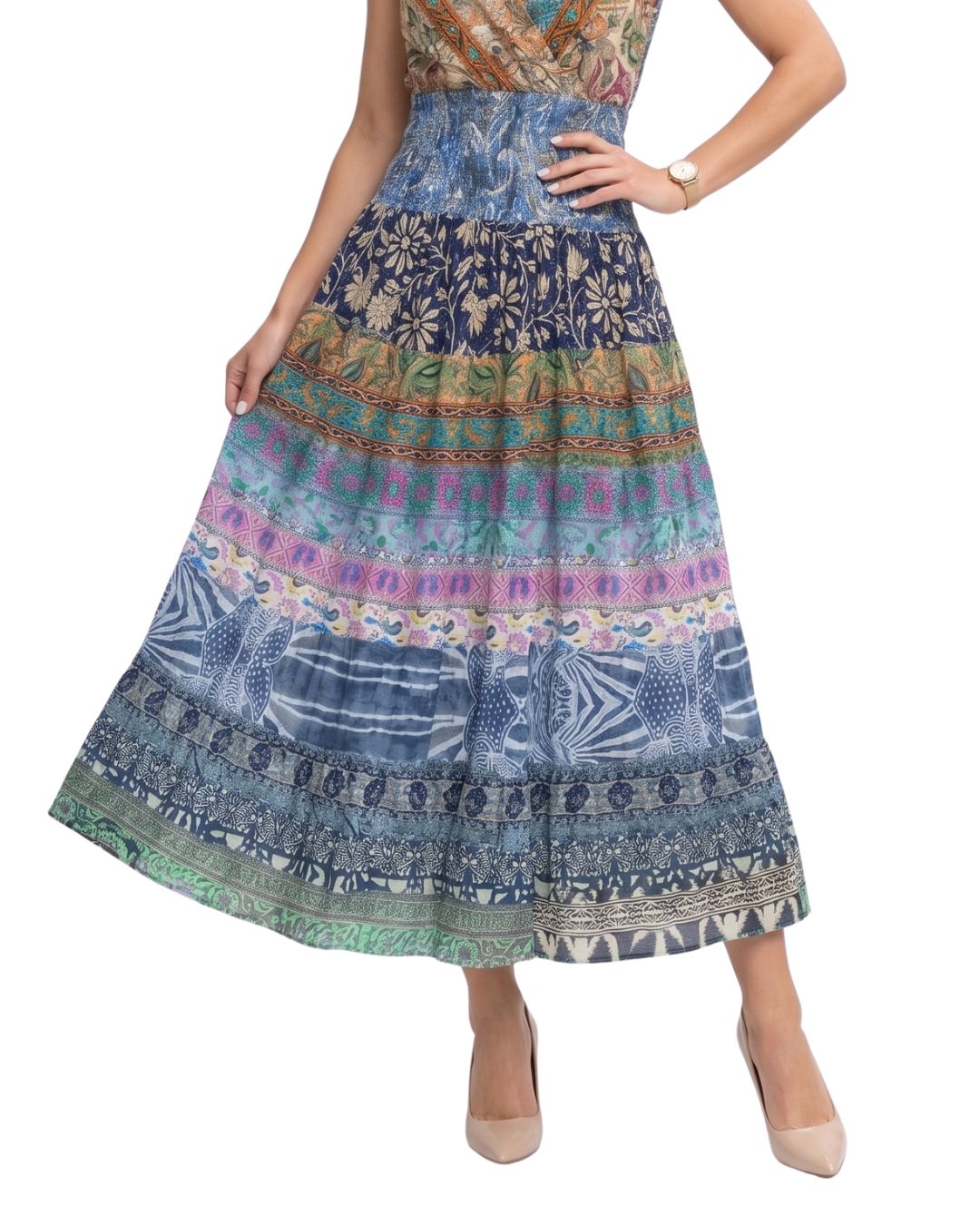 FALDA MAXI BOHEMIA "COLORS"