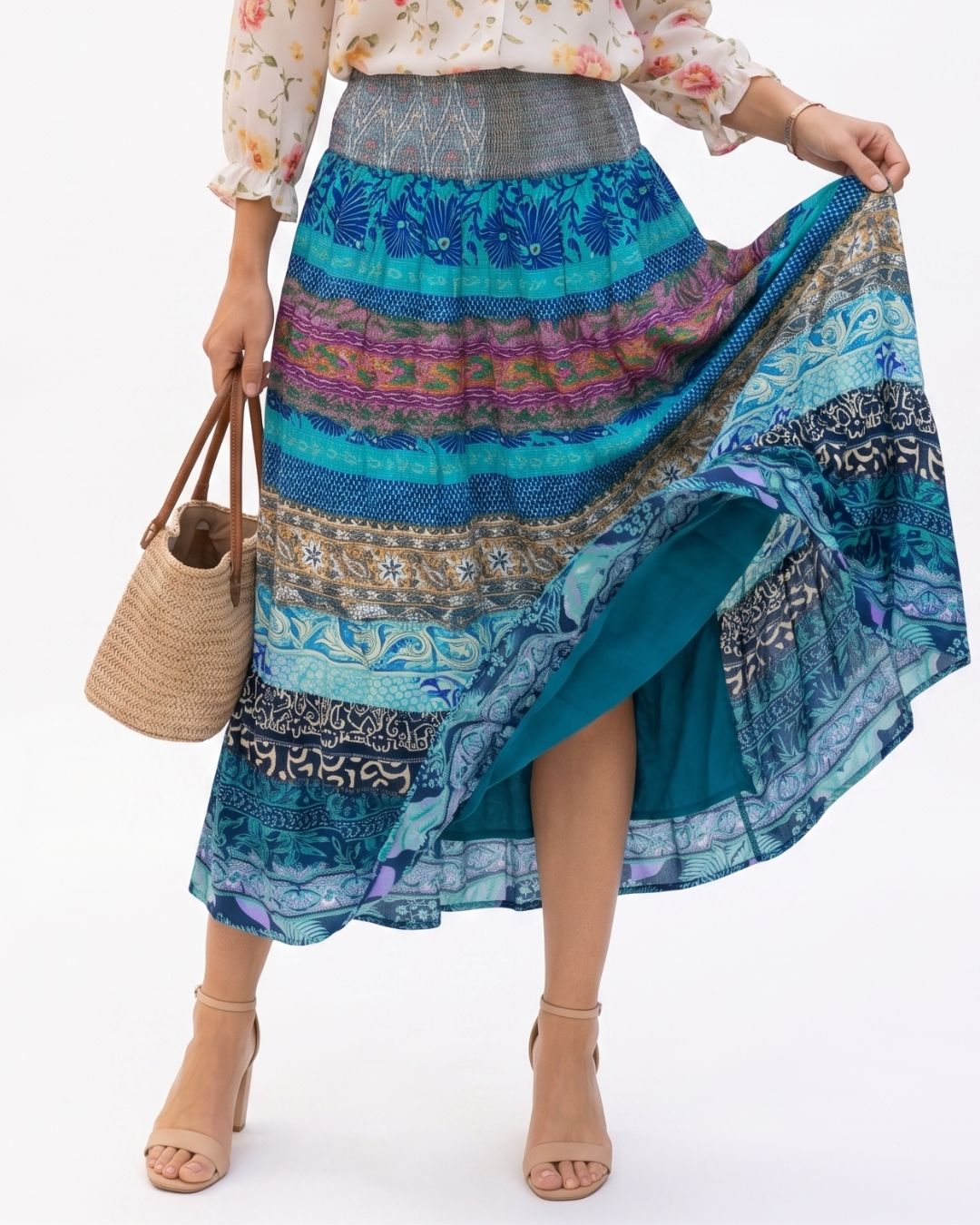 FALDA MAXI BOHO FLUIDA