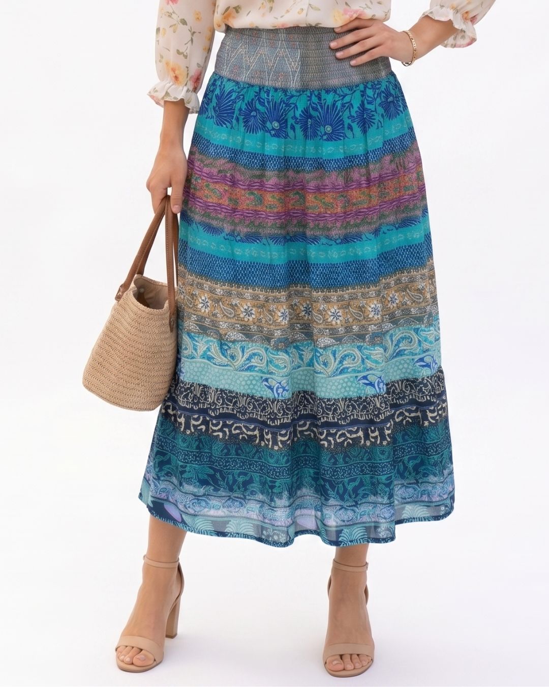 FALDA MAXI BOHO FLUIDA