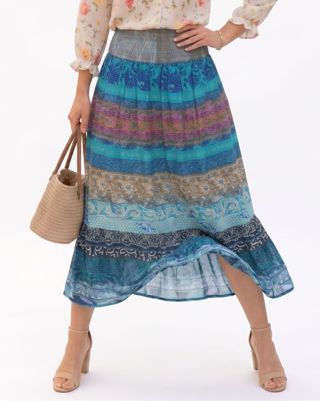 FALDA MAXI BOHO FLUIDA