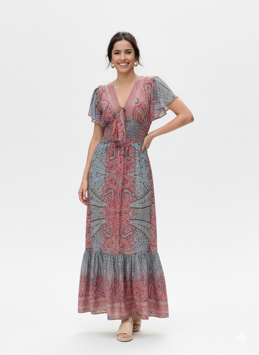 VESTIDO BOHEMIO "AROMA DE COCO"