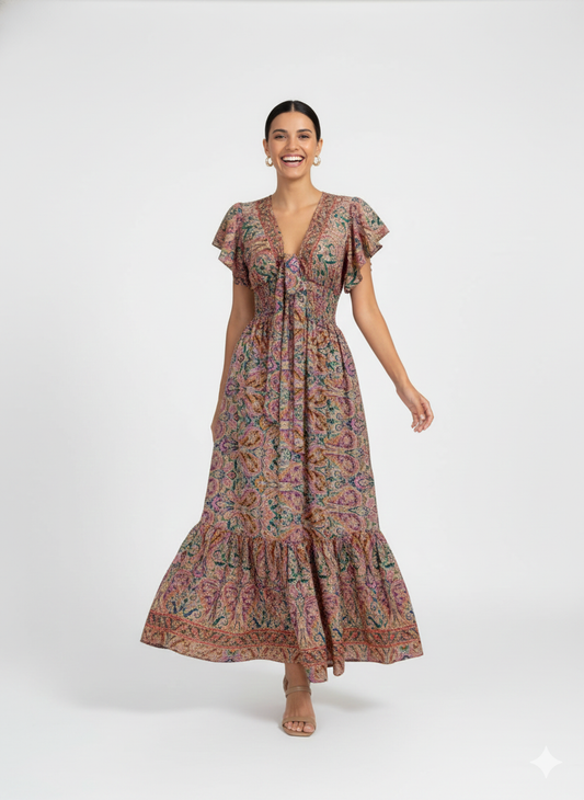 VESTIDO ROMANTICO "SIENA"