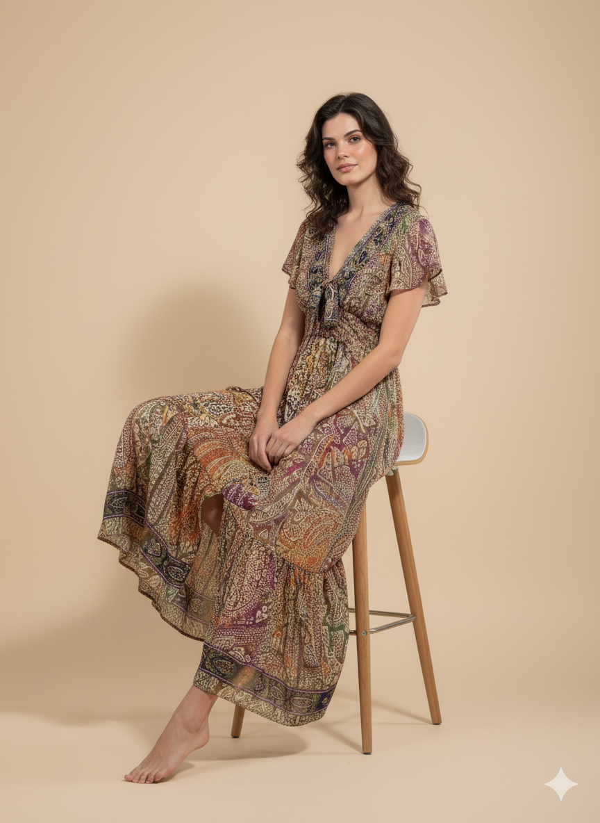 VESTIDO LARGO NUEVO ATARDECER