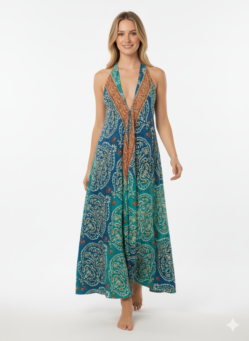 VESTIDO BOHEMIO "BRISA DE PALMERA"