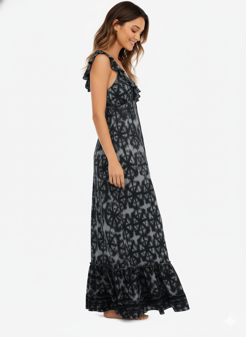 VESTIDO LARGO "TARDE MEDITERRANEA"