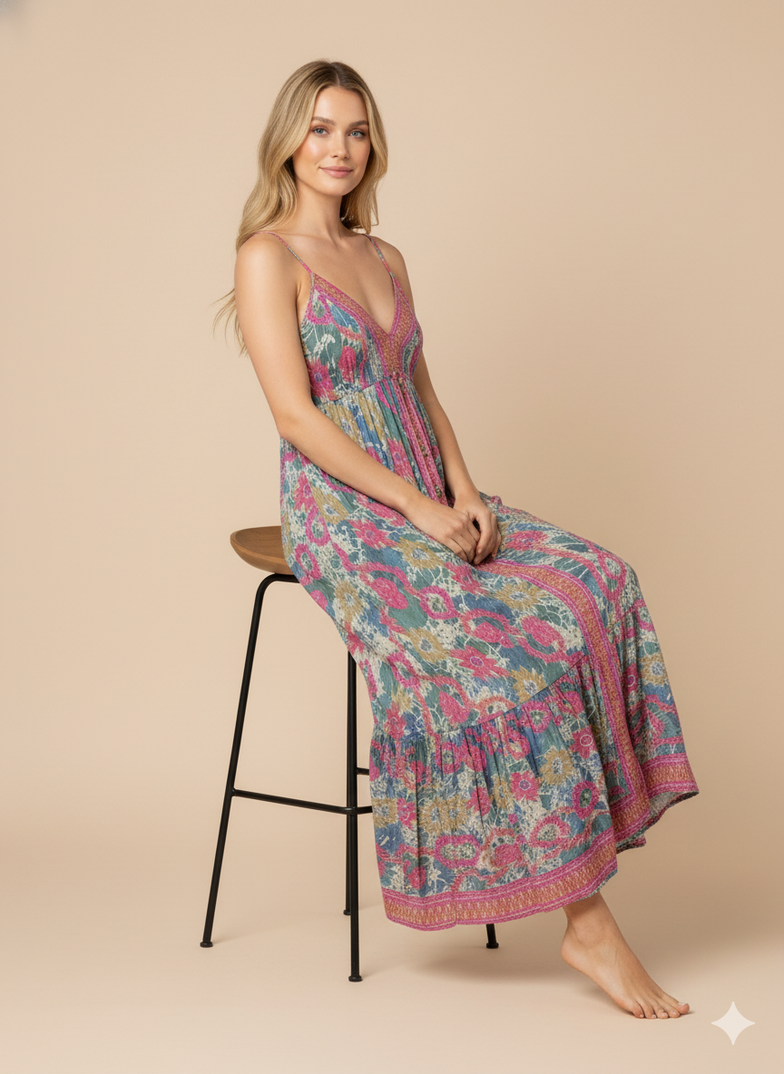 VESTIDO DE VERANO "VIENTO FLORAL"