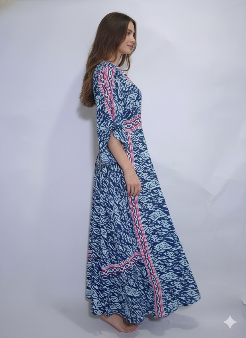 VESTIDO BOHEMIO  "FRESCURA MEDITERANEA"