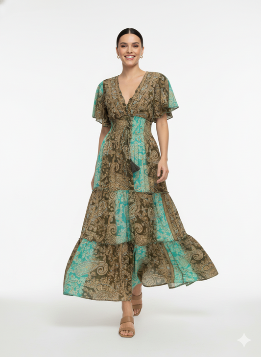 VESTIDO LARGO BOHEMIO FRESCURA SUAVE