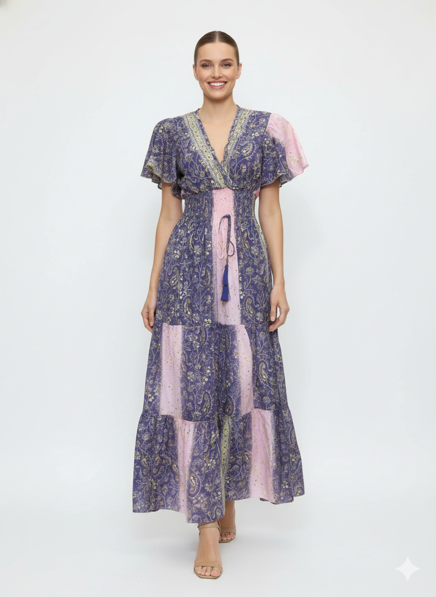 VESTIDO BOHEMIO"PALMA ENCANTADA