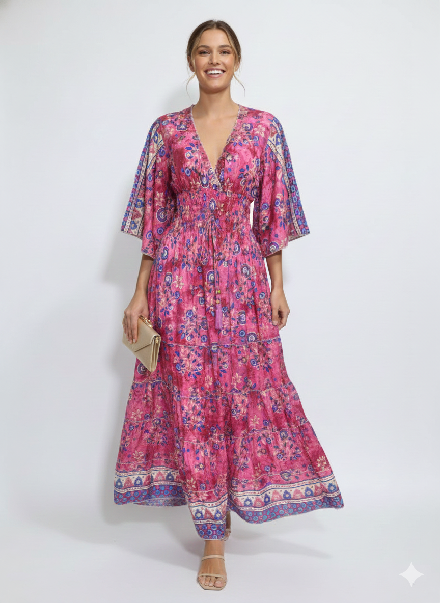 VESTIDO VERANIEGO "JARDIN DE CORAL"