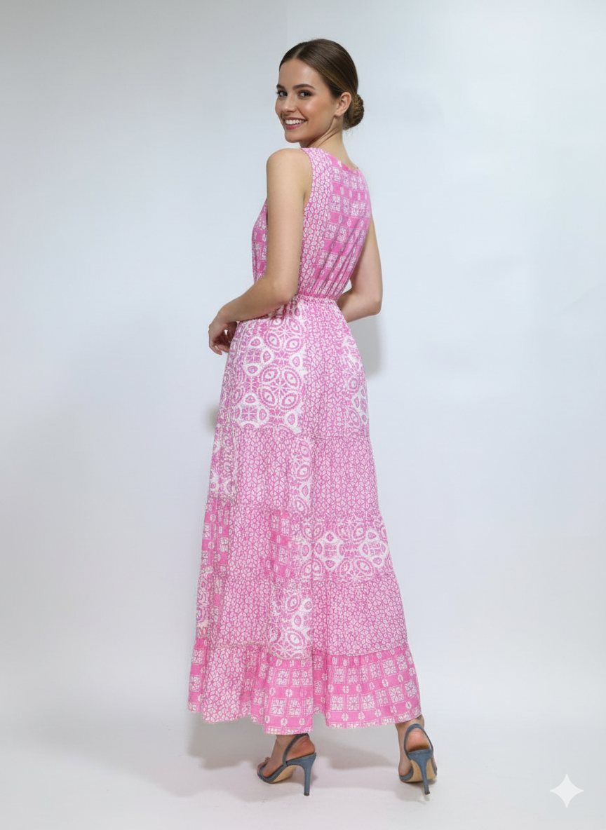 VESTIDO LARGO " PERLA SALVAJE"