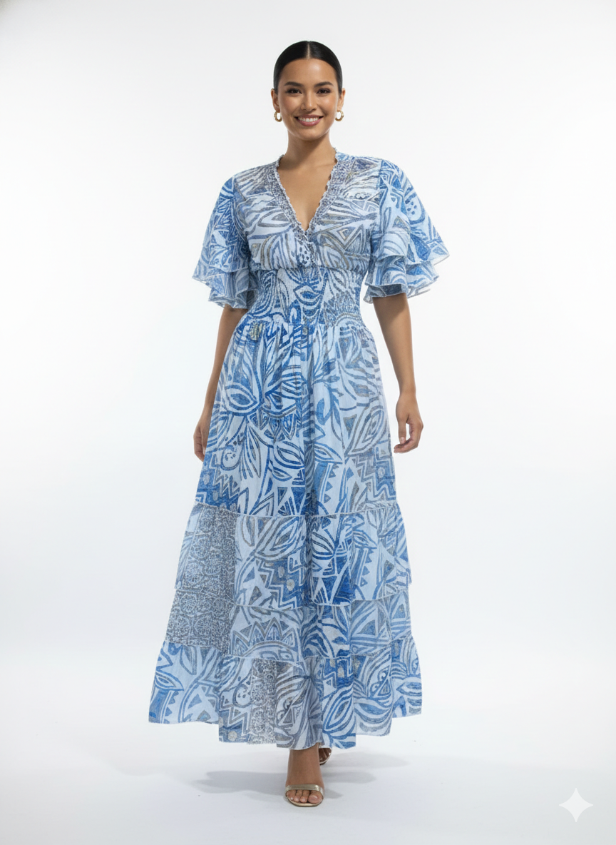 VESTIDO BOHEMIO "SUEÑO PROFUNDO"