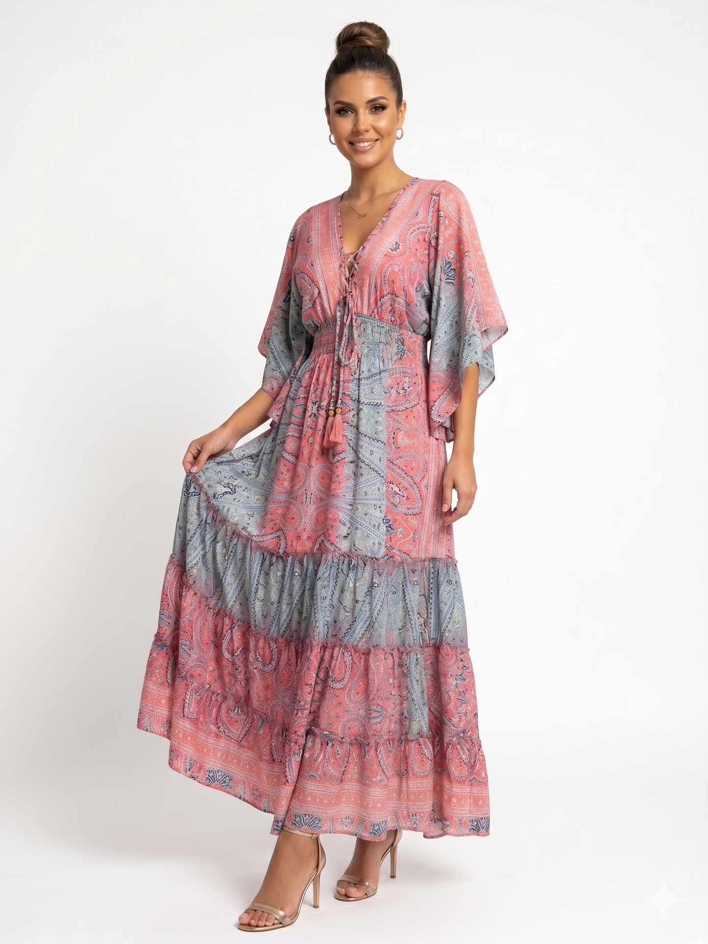 VESTIDO BOHEMIO "CANTO DE TROPICO"