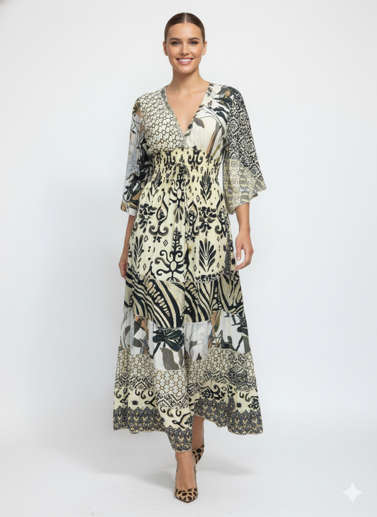 VESTIDO BOHO " DIA SERENO"