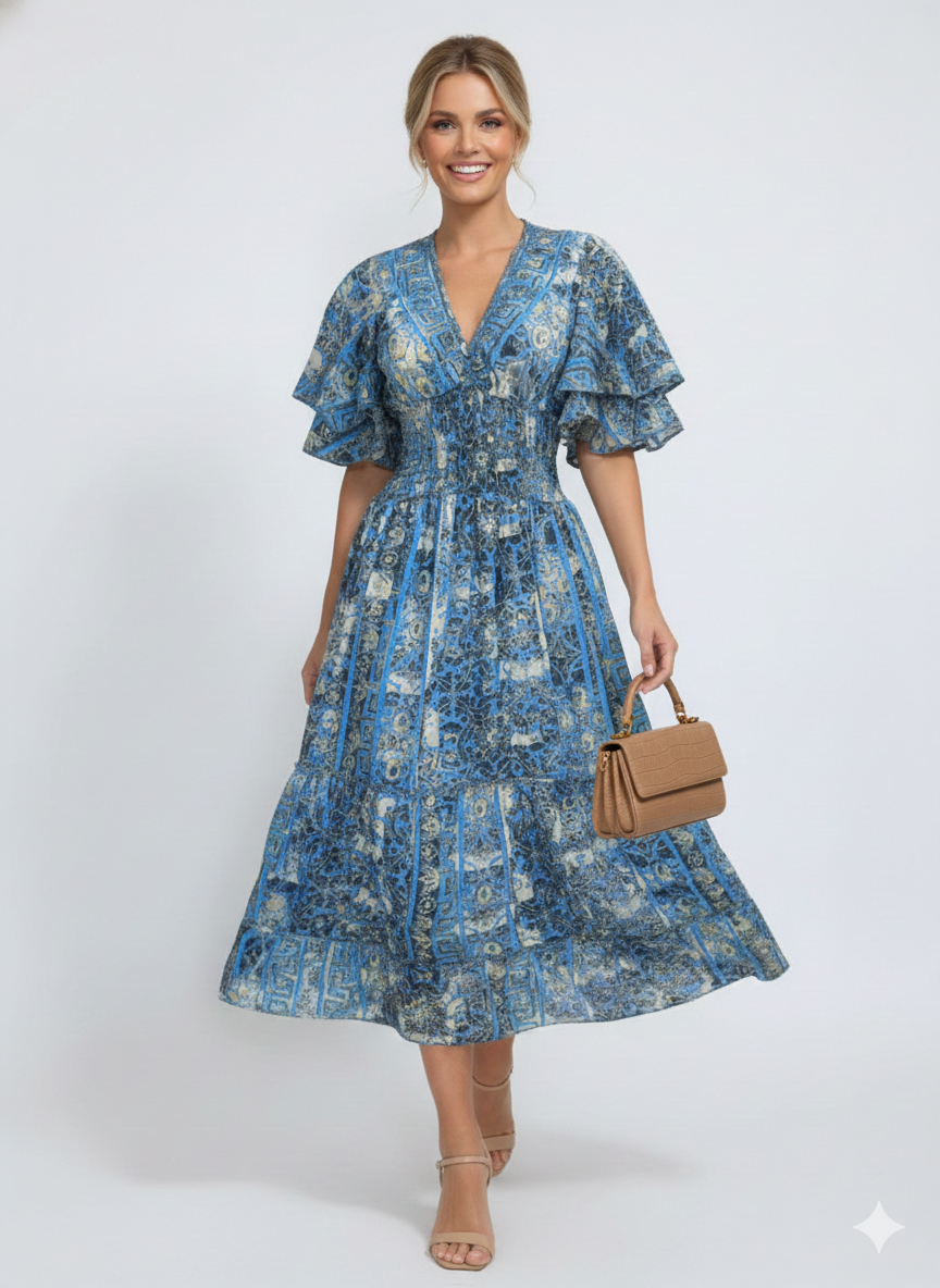 VESTIDO BOHEMIO "EFECTO ROMANTICO"