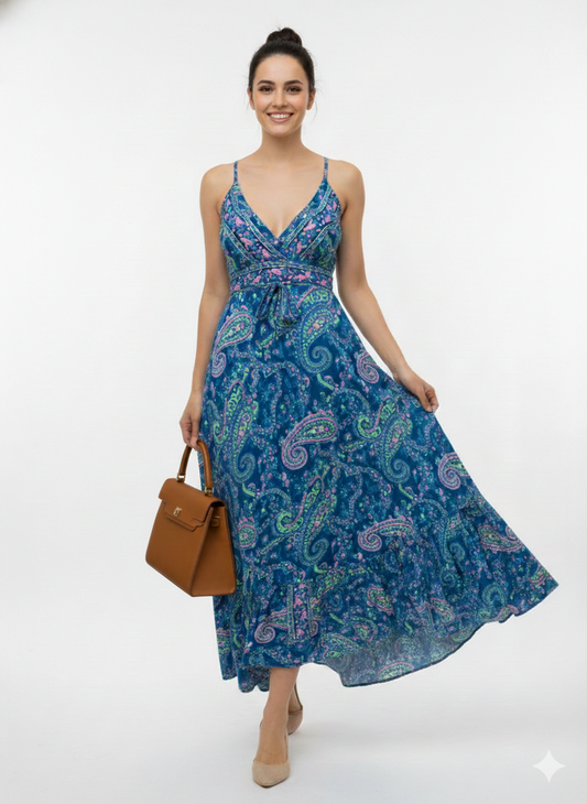 VESTIDO BOHEMIO "AMANECER DE PERLA"