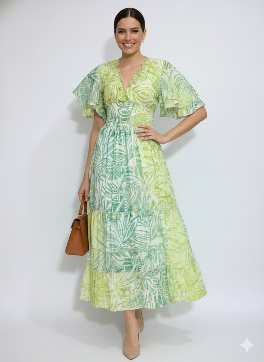 VESTIDO BOHO CHIC "SUEÑO DE PALMA"