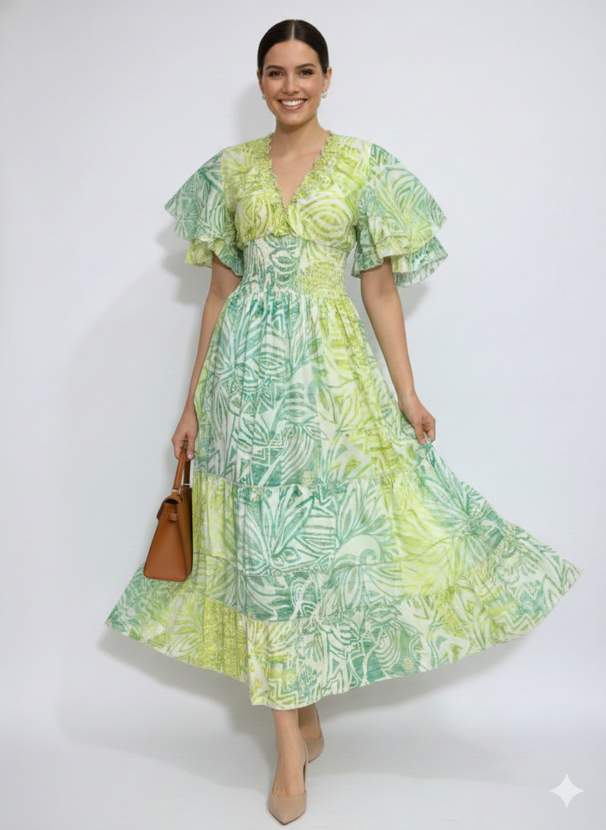 VESTIDO BOHO CHIC "SUEÑO DE PALMA"