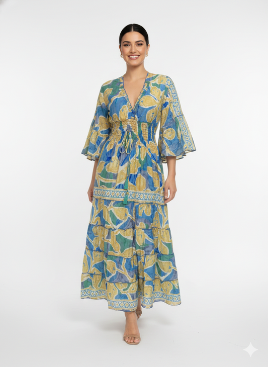 VESTIDO LARGO "AMANECER CALIDO"