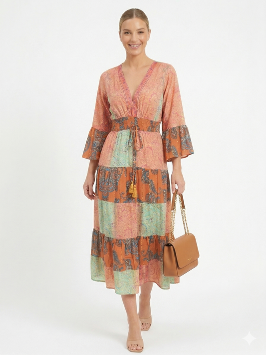 VESTIDO BOHO "SUSPIRO DE ARENA"