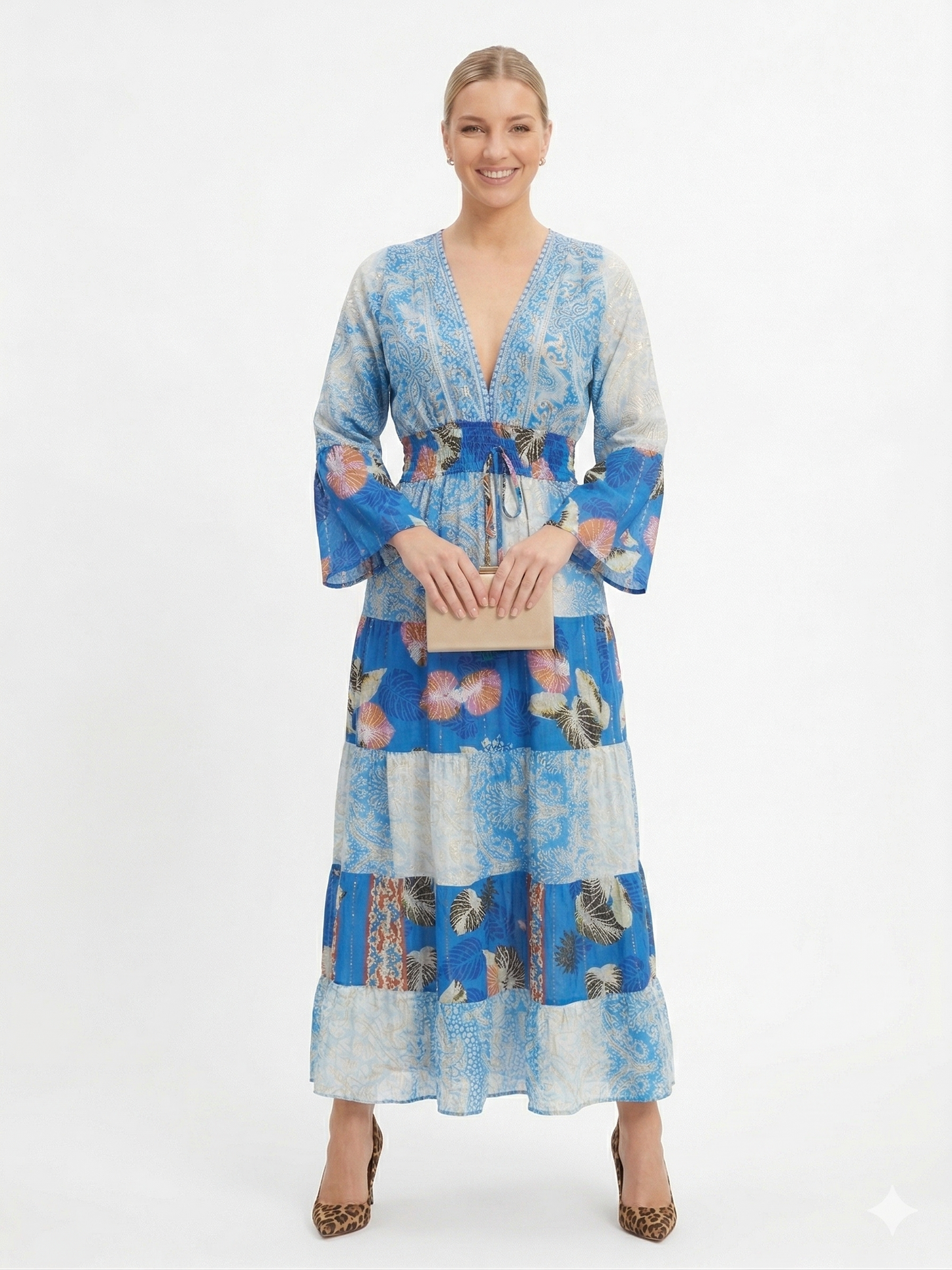 VESTIDO LARGO BOHO "SUSURRO TROPICAL"