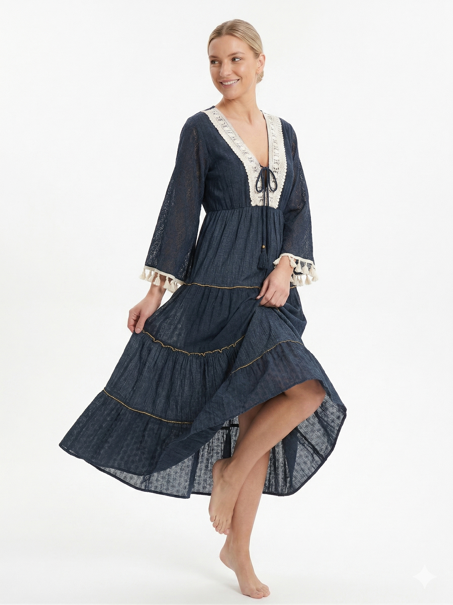 VESTIDO BOHO "ENCANTO DE LAGUNA"