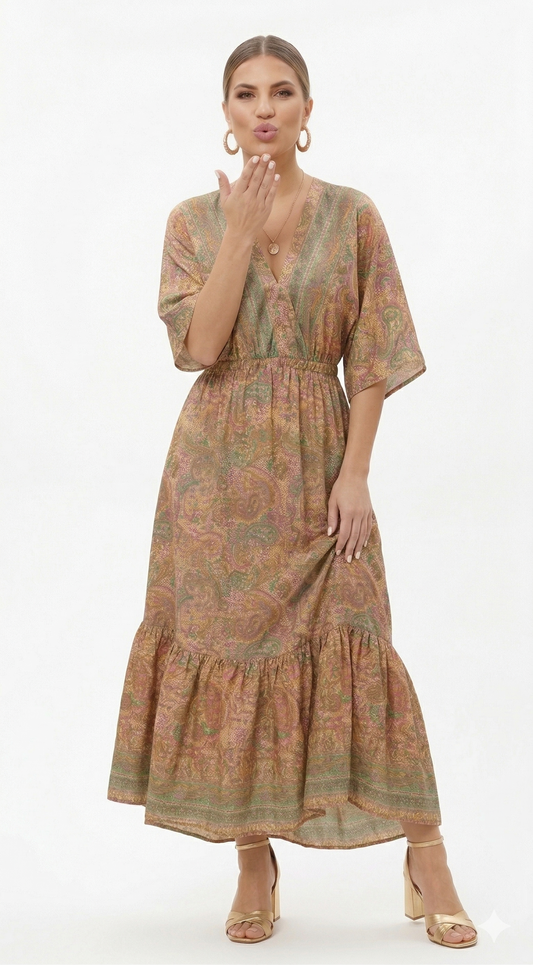 VESTIDO BOHEMIO "FRESCURA MEDITERRANEA"