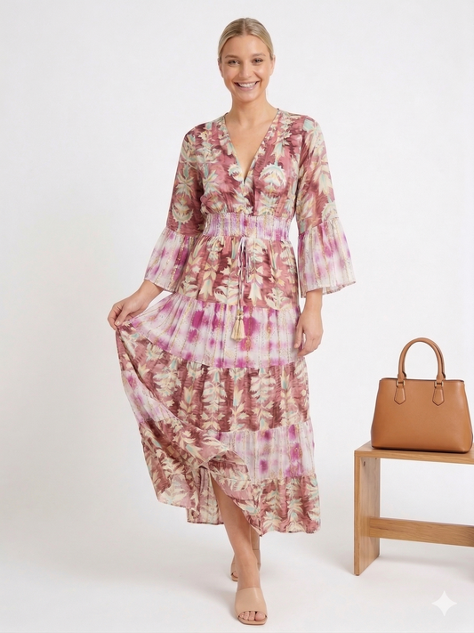 VESTIDO LARGO BOHEMIO "VERANO SERENO"