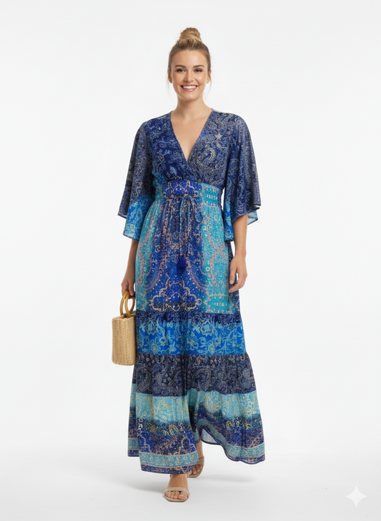 VESTIDO BOHEMIO "FRESCURA MEDITERRANEA"