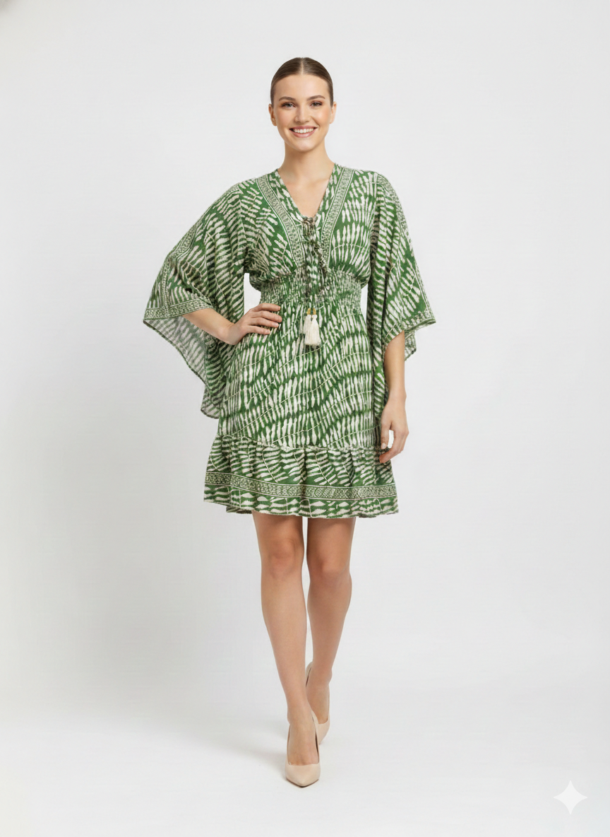 VESTIDO BOHO "ENCANTO MEDITERRANEO"