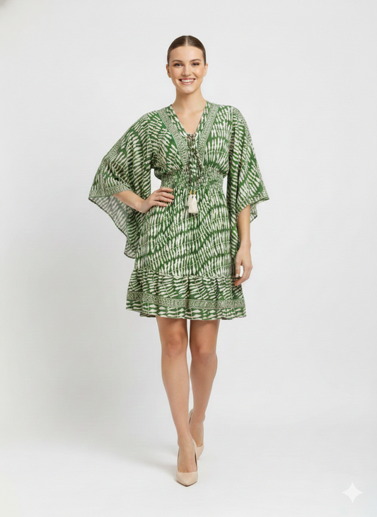 VESTIDO BOHO "ENCANTO MEDITERRANEO"