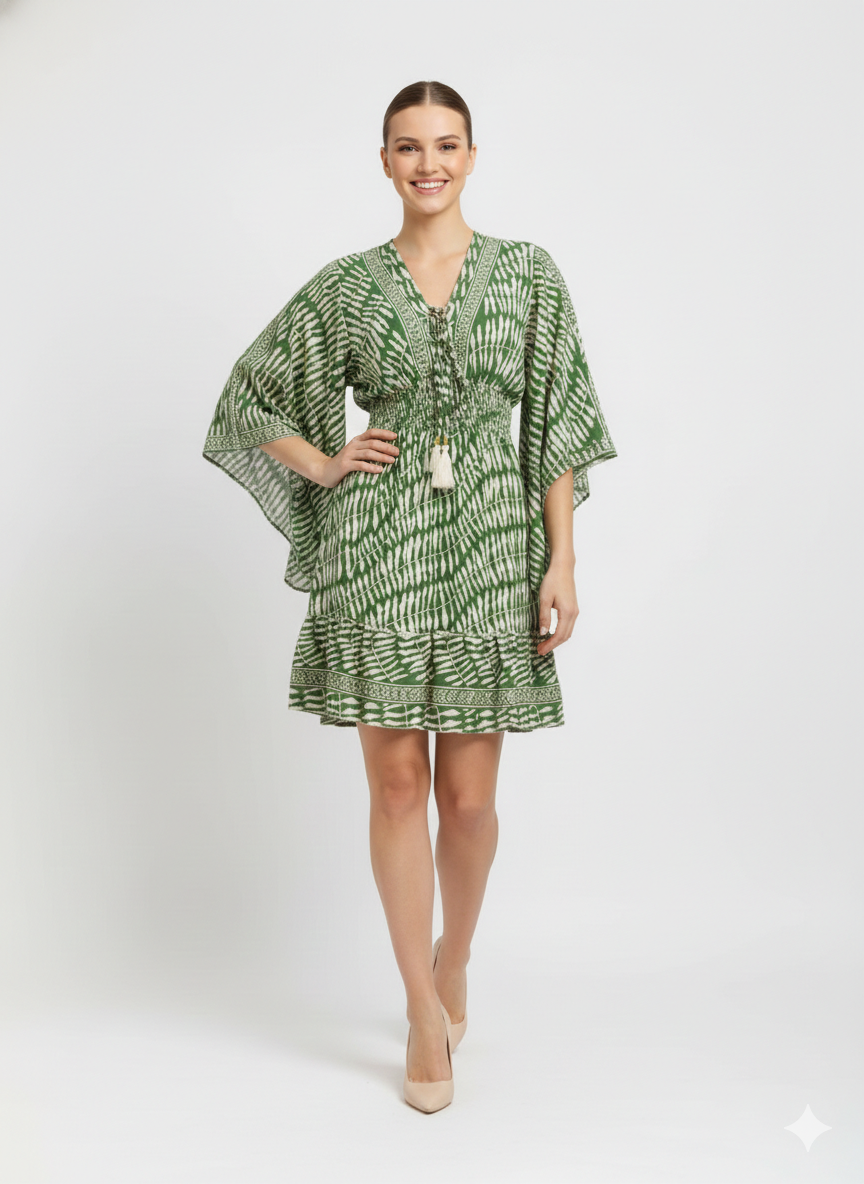 VESTIDO BOHO "ENCANTO MEDITERRANEO"