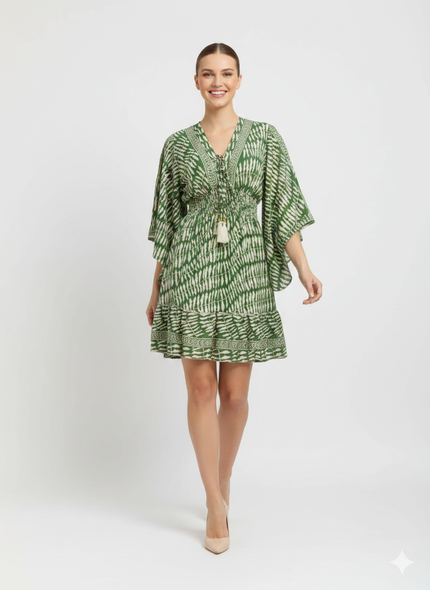 VESTIDO BOHO "ENCANTO MEDITERRANEO"