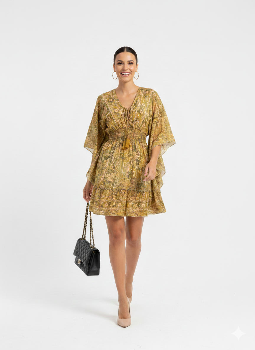 VESTIDO BOHEMIO "BRISA DE AZUCAR"