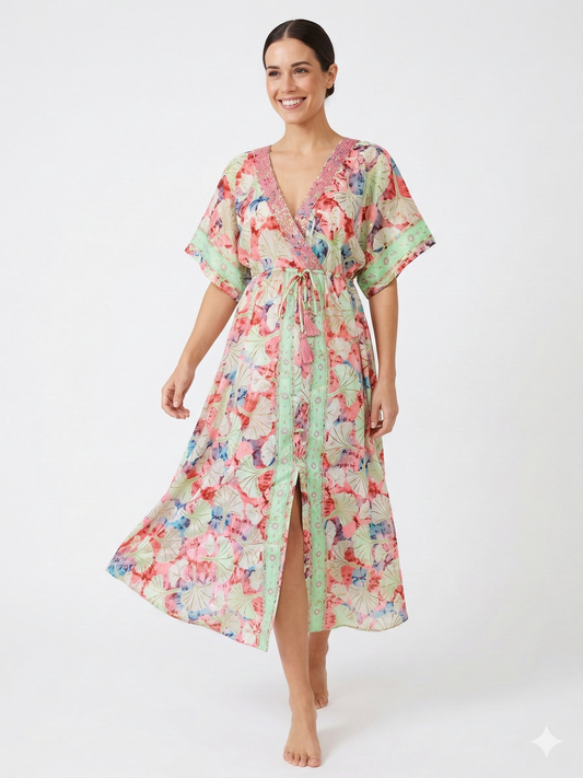 VESTIDO BOHEMIO "LUZ DE PALMA"