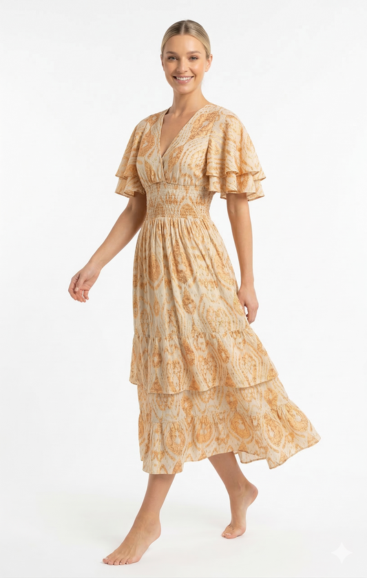 VESTIDO BOHO "SUEÑO DE PALMA"