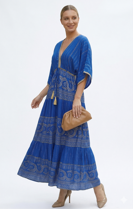 VESTIDO LARGO "LA DAMA DEL TROPICO"