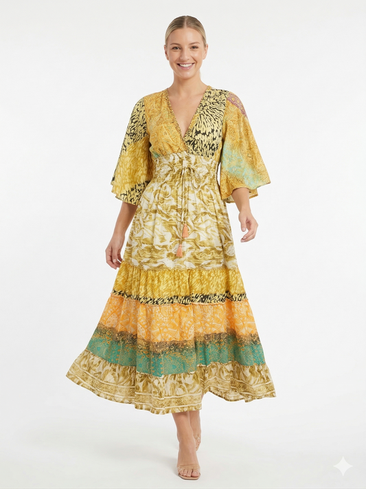 VESTIDO BOHEMIO "PALMA ENCANTADA"