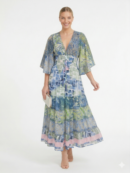 VESTIDO VOHEMIO "CRISTAL DE MAR"