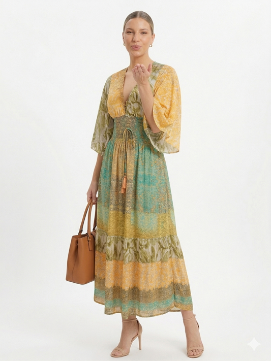 VESTIDO BOHEMIO "SOL DE ARENA"