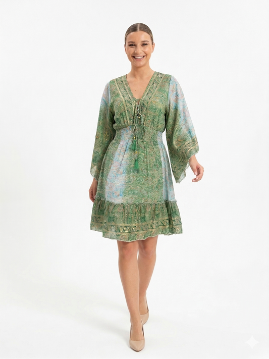 VESTIDO VOHEMIO "CRISTAL DE MAR"