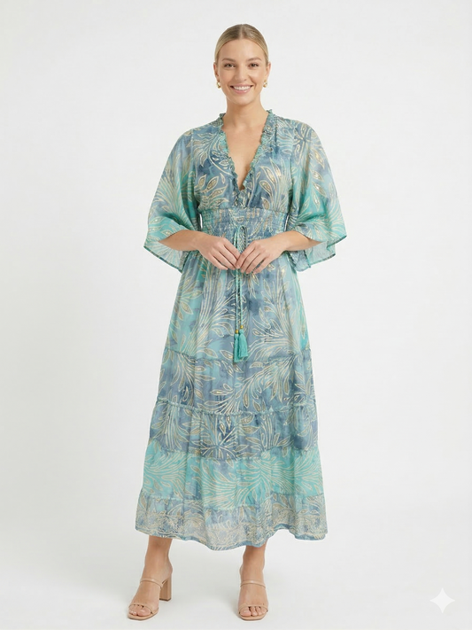 VESTIDO LARGO BOHEMIO "SOMBRA DE COCO II"