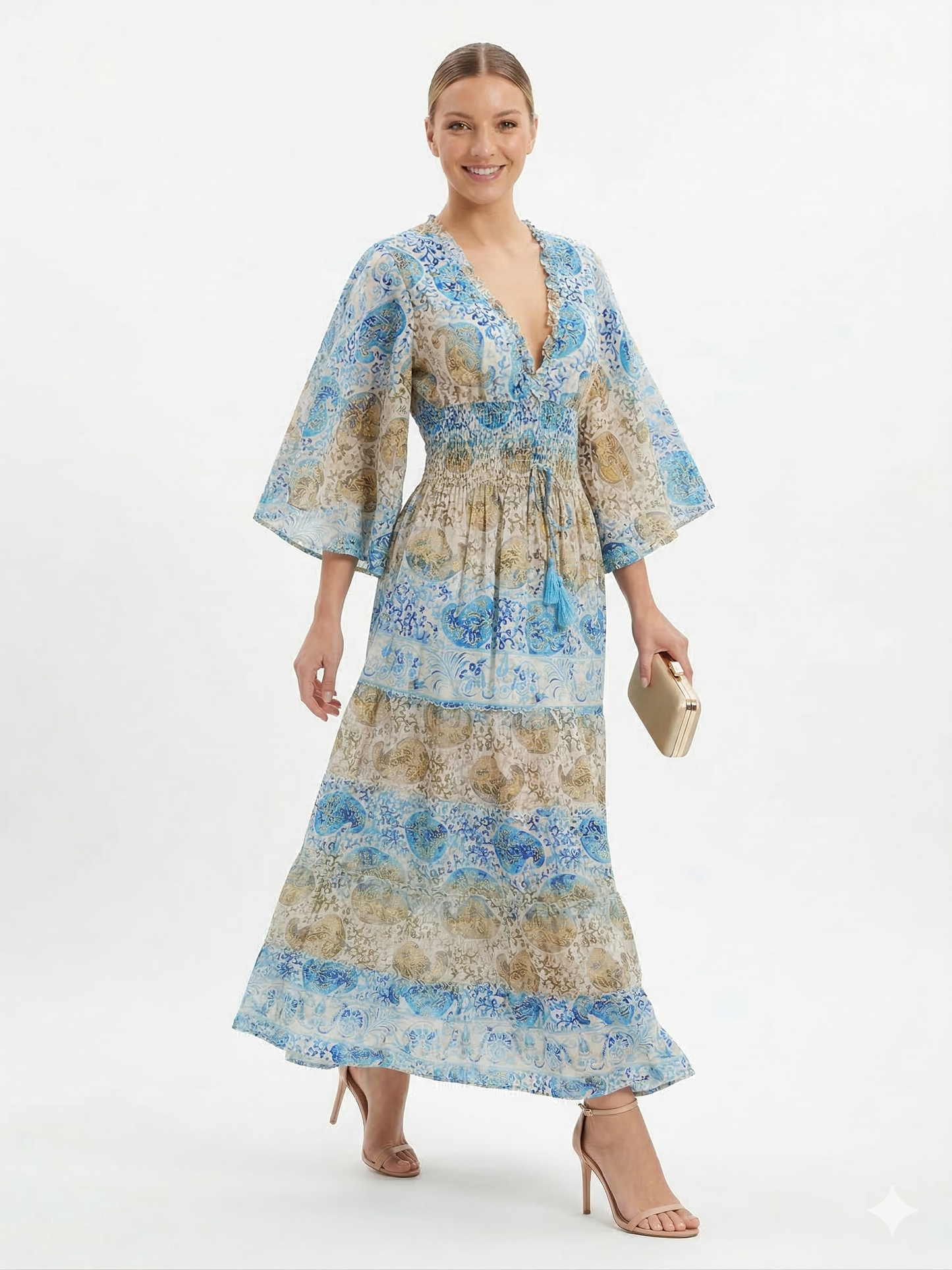 VESTIDO LARGO BOHO "ENCANTO ATARDECER"