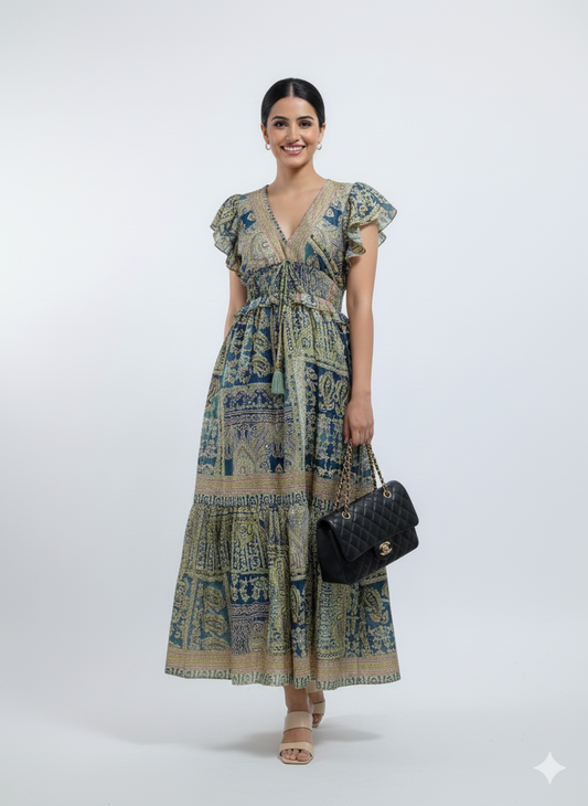 VESTIDO BOHEMIO "VERANO SERENO"