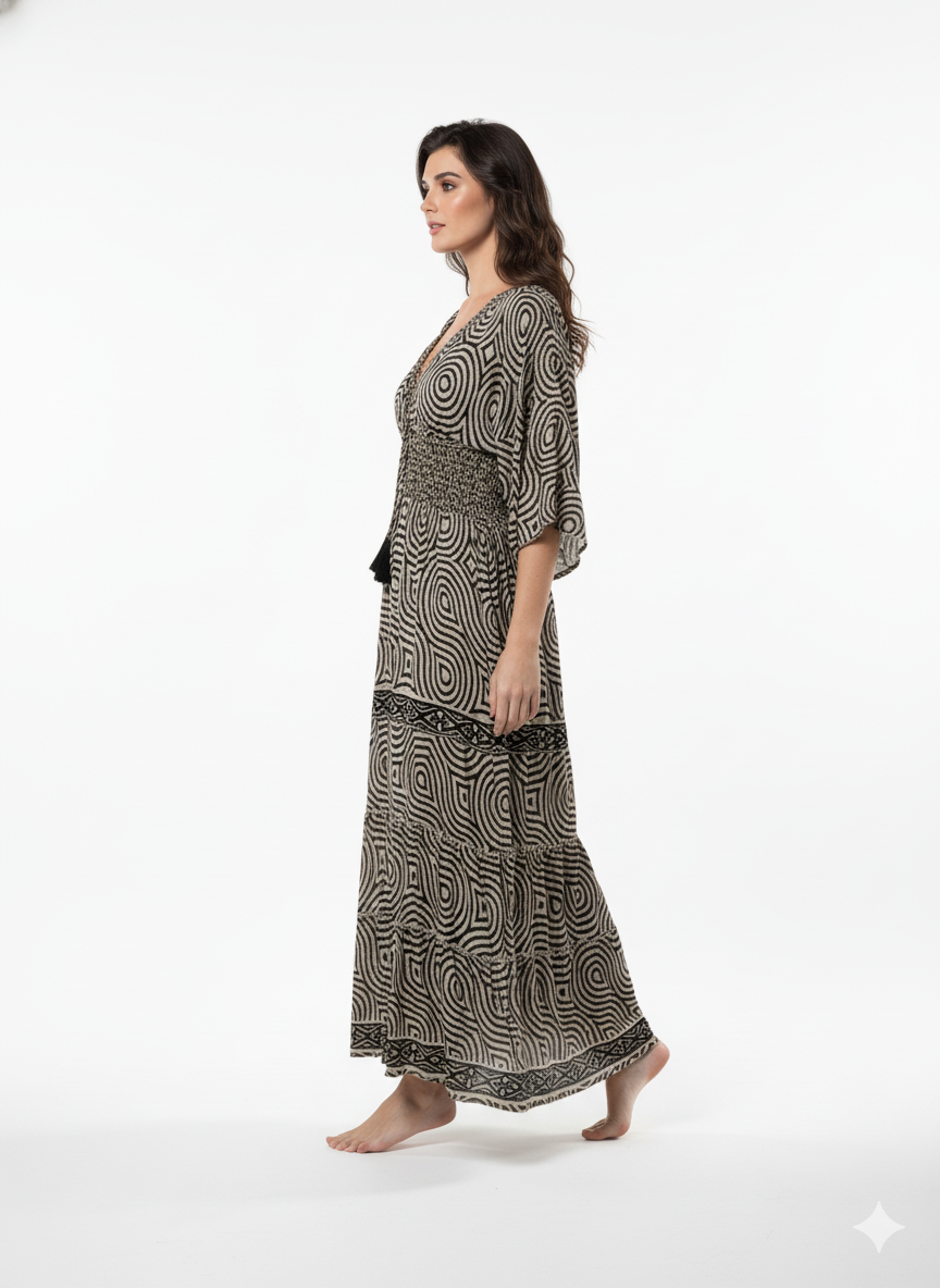 VESTIDO LARGO "VERANO SERENO"