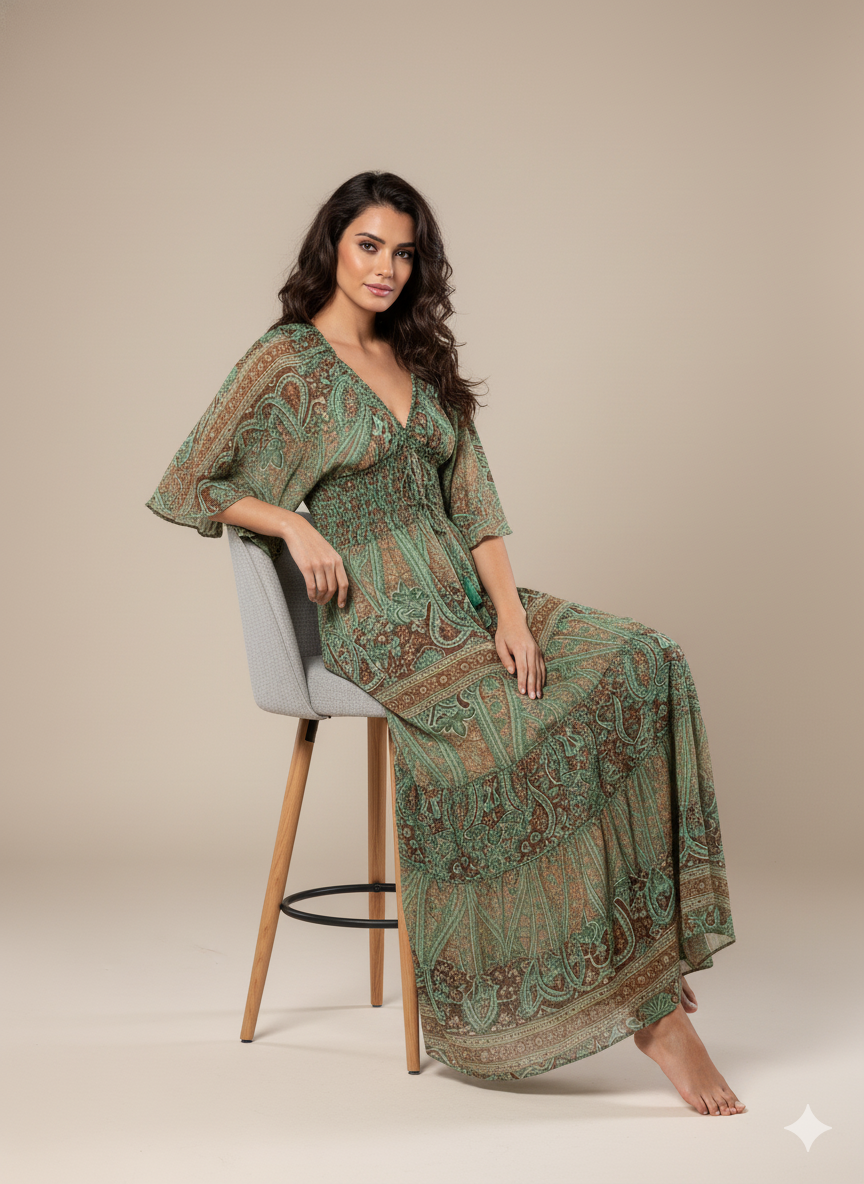 VESTIDO BOHO TIERRA SERENA